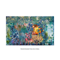 Finding Life in the Coral Reef, artwork, acrylic on canvas, Fabiola De Ford, Costa Rica