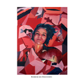 Rubrum Without Discount, artwork, acrylic on canvas, Fabiola De Ford, Costa Rica