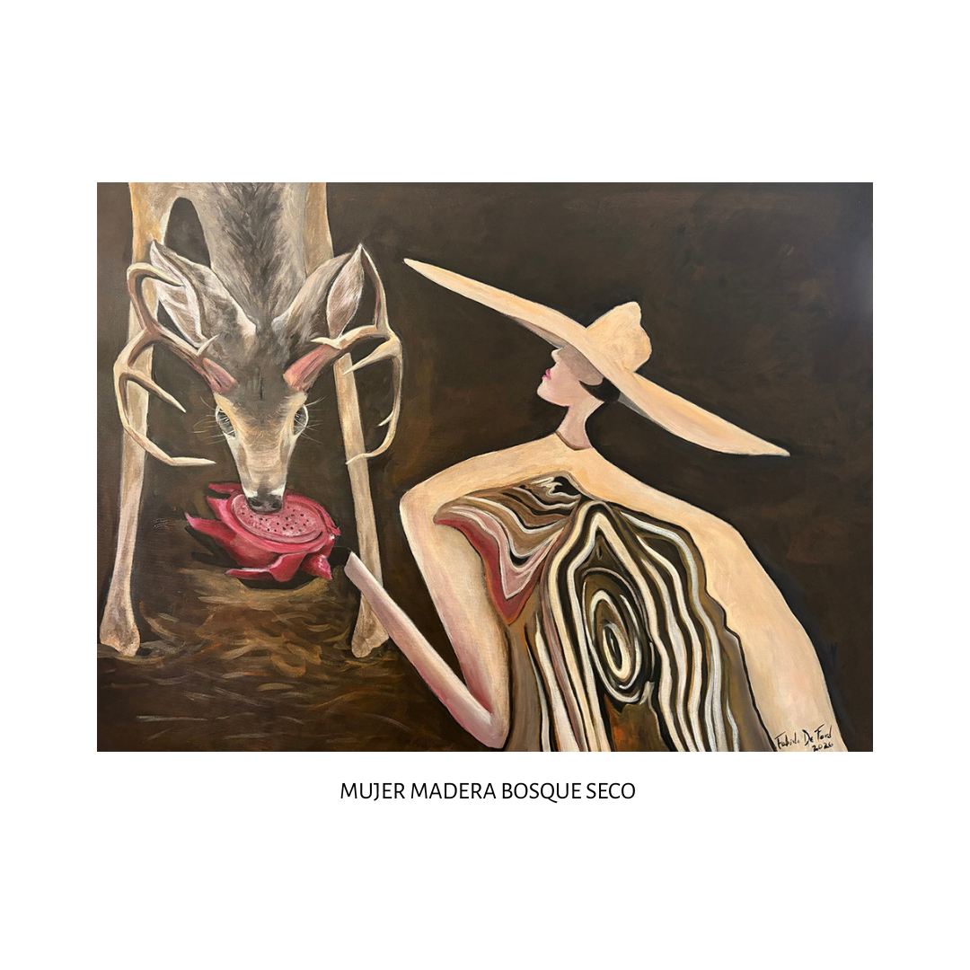 Obra: Mujer Bosque Seco de la serie: Mujer Madera Guanacaste. SOLD