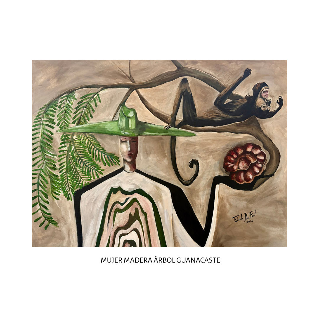 Obra: Mujer Árbol Guanacaste de la serie: Mujer Madera Guanacaste. SOLD