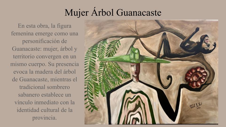 Obra: Mujer Árbol Guanacaste de la serie: Mujer Madera Guanacaste. SOLD