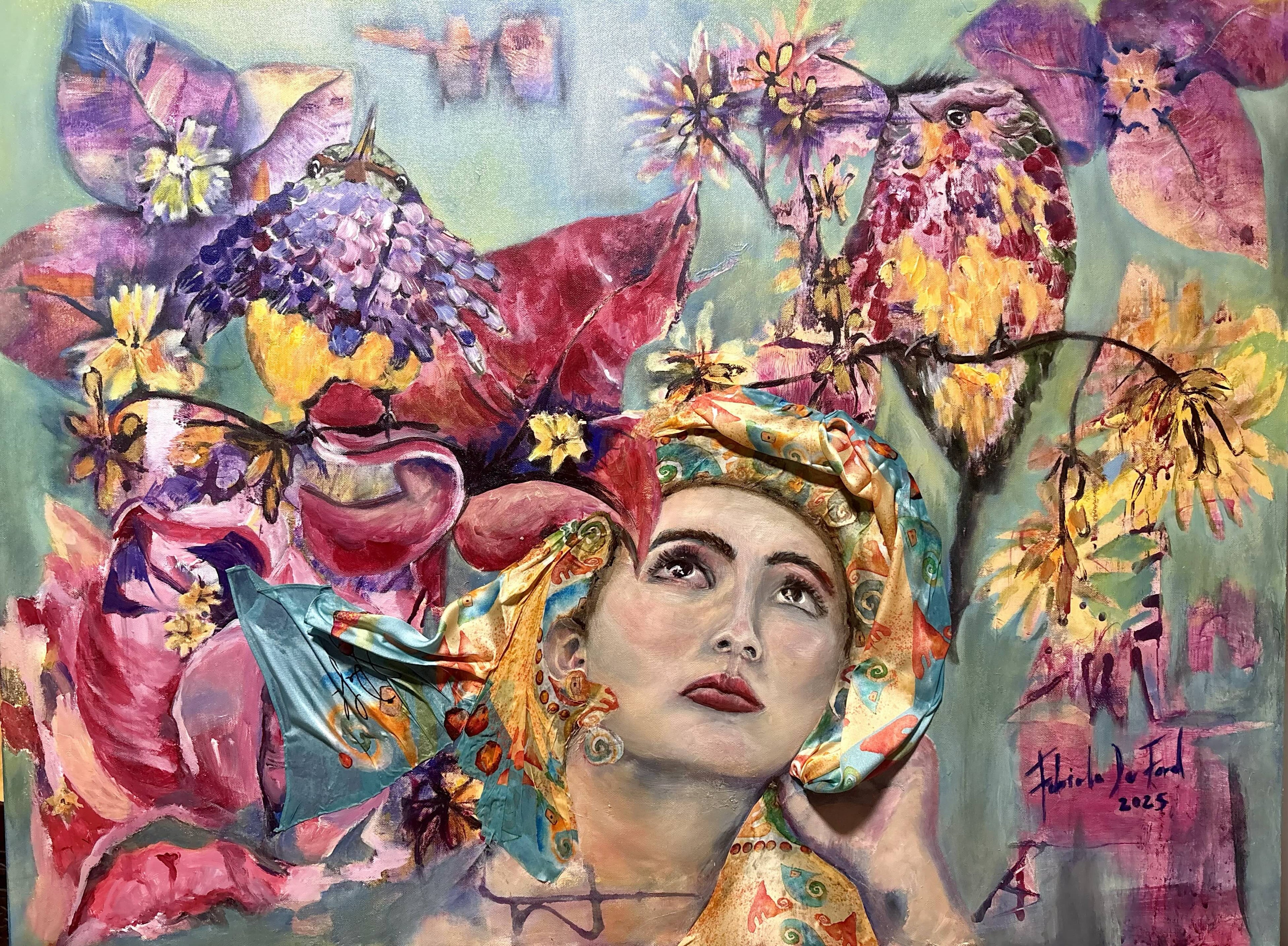 Obra "Buscando Colibríes"