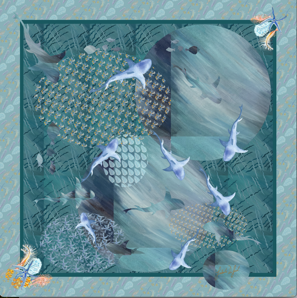 Pañuelo Billete Arrecife Coral II | Curated GIft