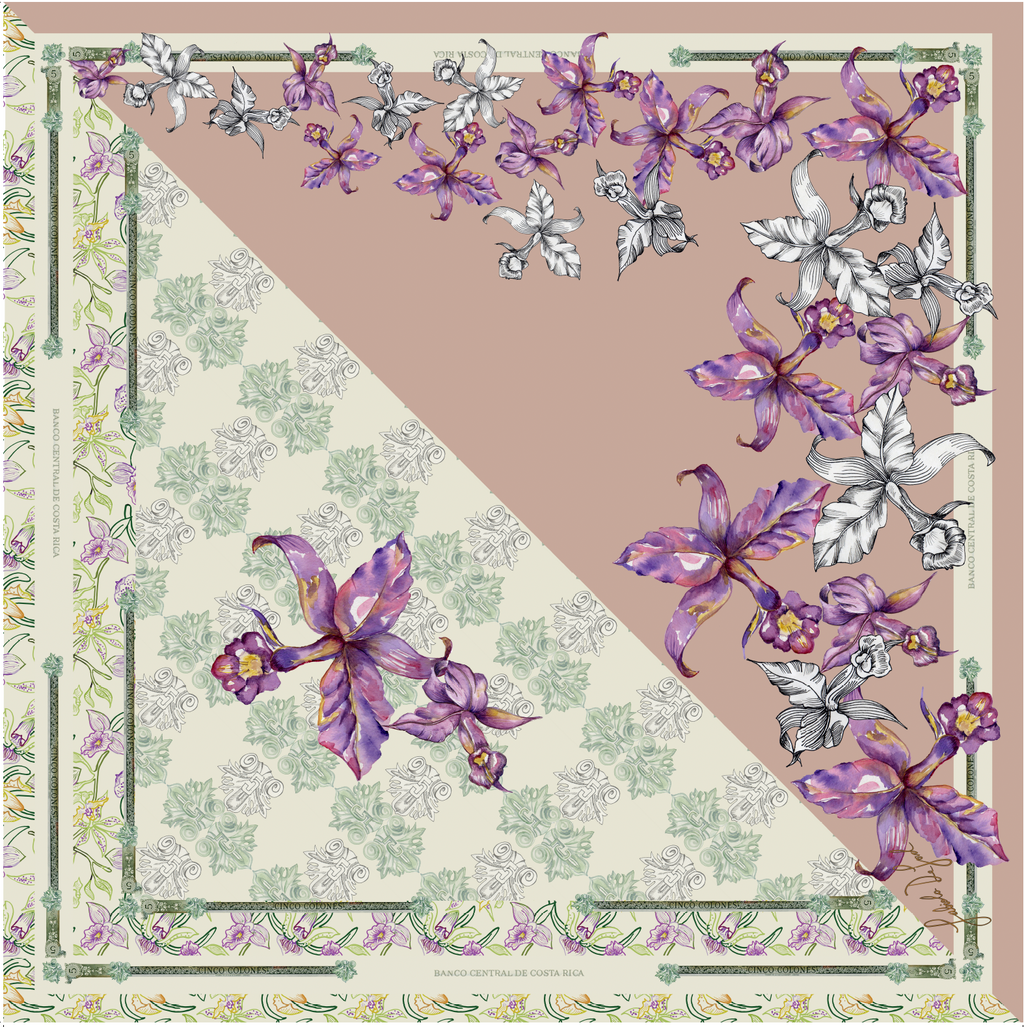 Pañuelo Orquídeas 5 Colones | Curated Gift