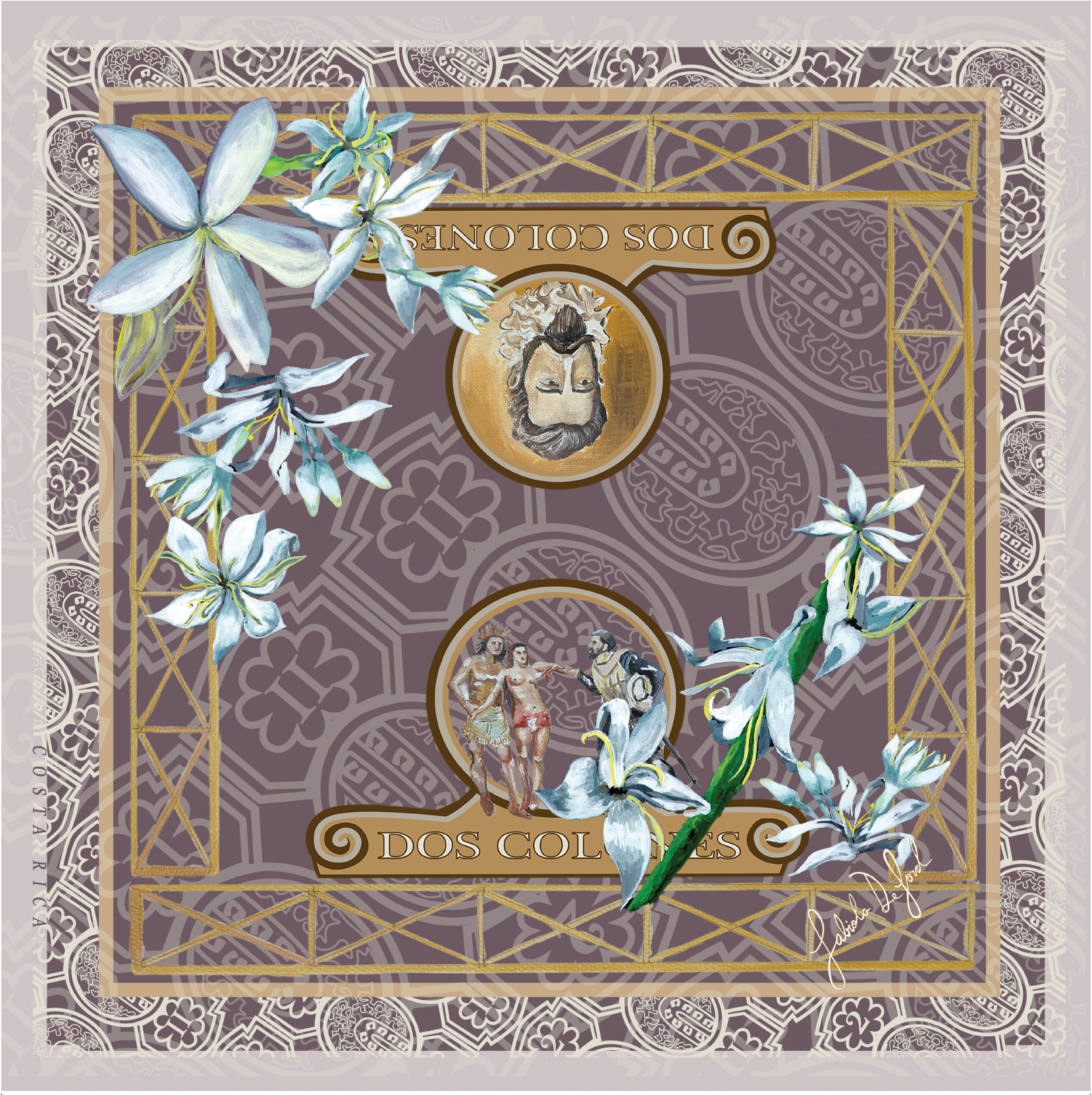 Pañuelo Billete Dos Colones | Curated Gift