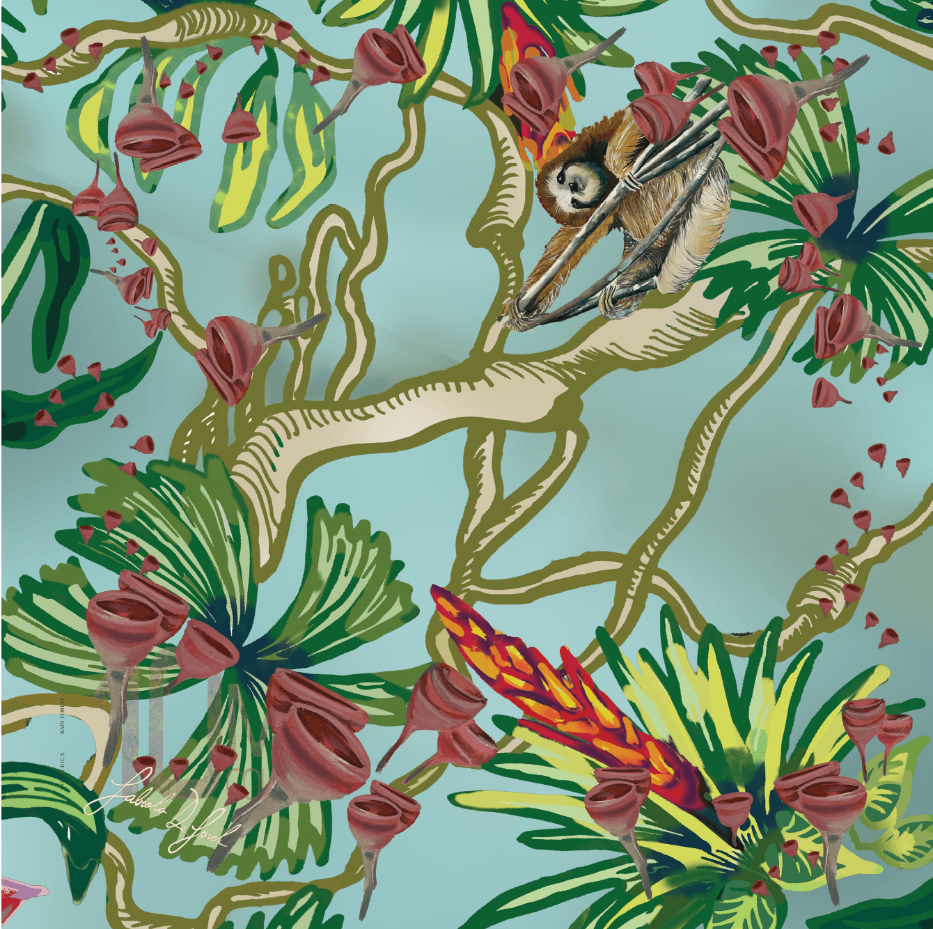 Pañuelo Bosque Lluvioso II | Curated Gift
