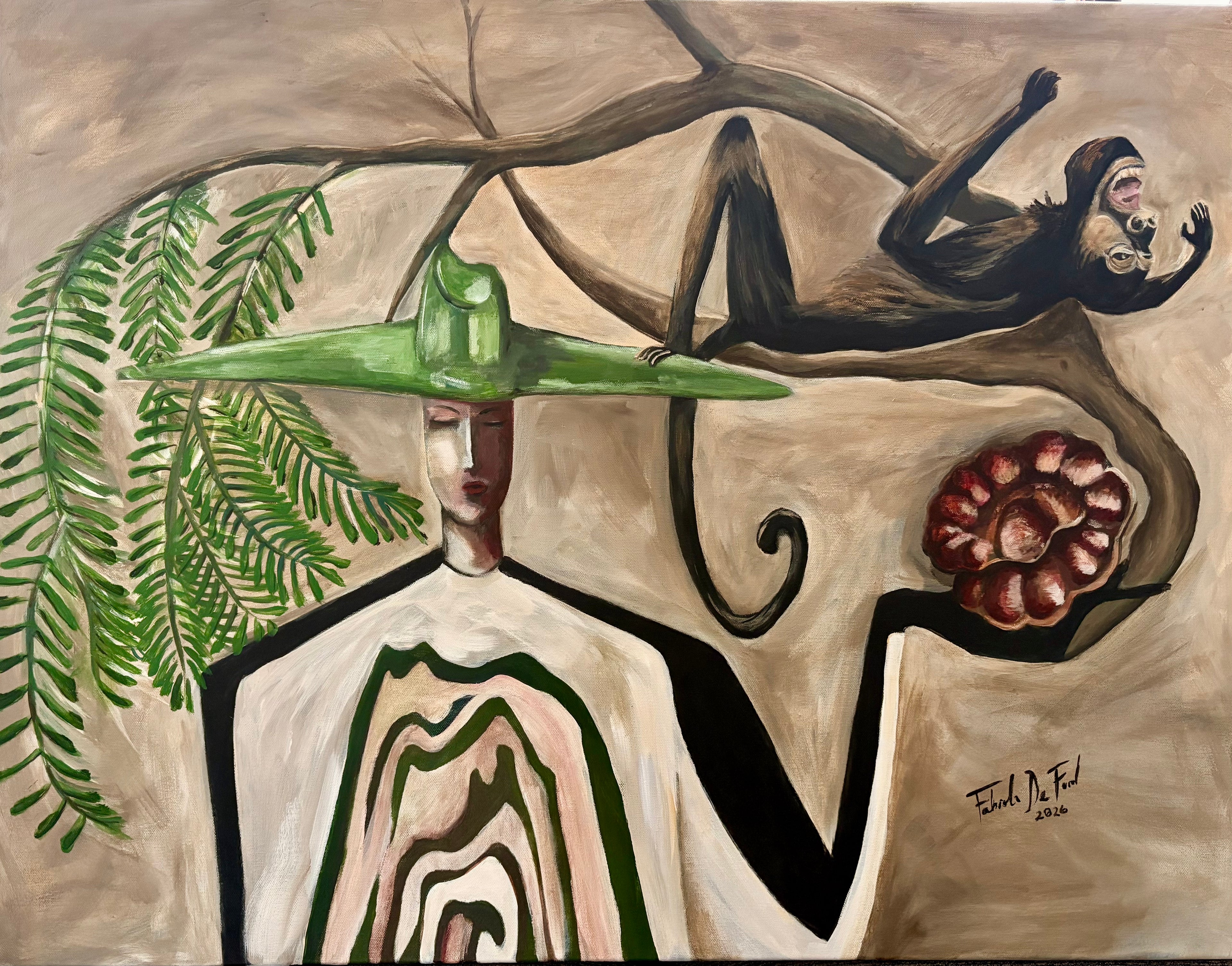 Obra: Mujer Árbol Guanacaste de la serie: Mujer Madera Guanacaste.