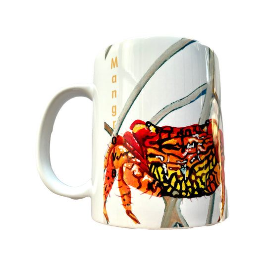 Taza Manglar 11oz /regalos empresariales, taza cerámica, impresión arte de billete mil colones, viajes Costa Rica