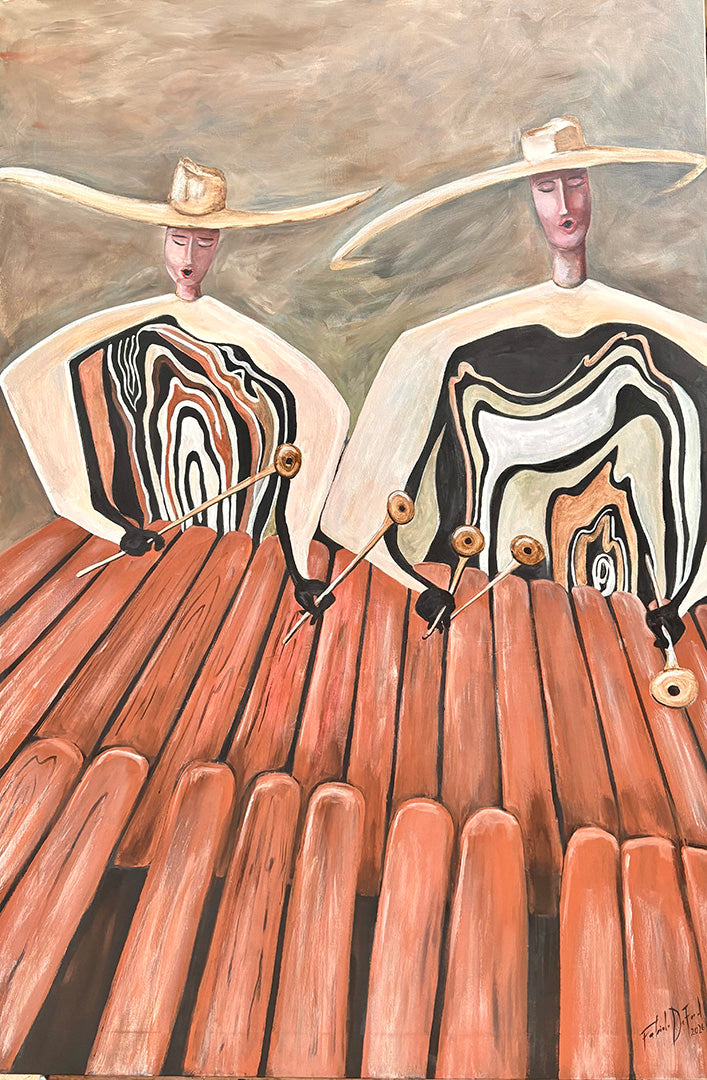 Obra: Mujer Madera Marimba, de la serie: Mujer Madera Guanacaste. SOLD