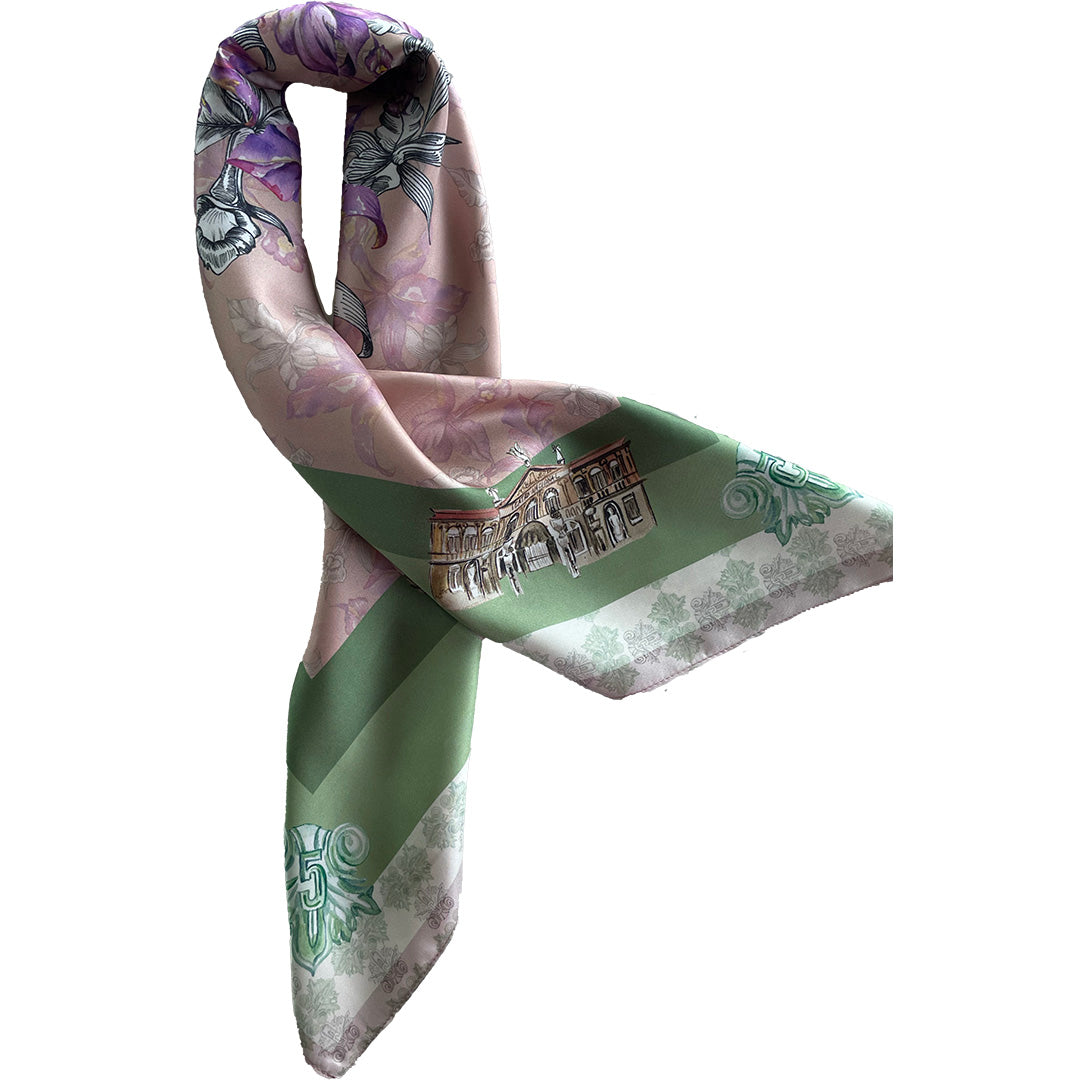 Women's silk scarf "Love ¢5", from the collection "Love ¢5"