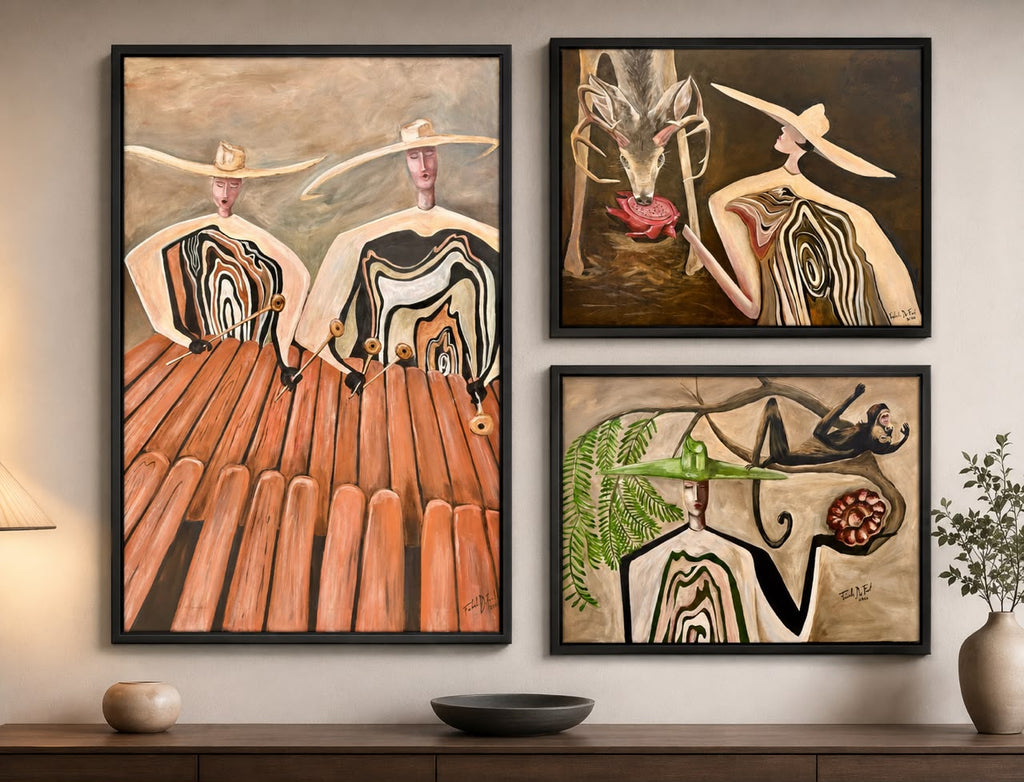 Obra: Mujer Madera Marimba, de la serie: Mujer Madera Guanacaste. SOLD